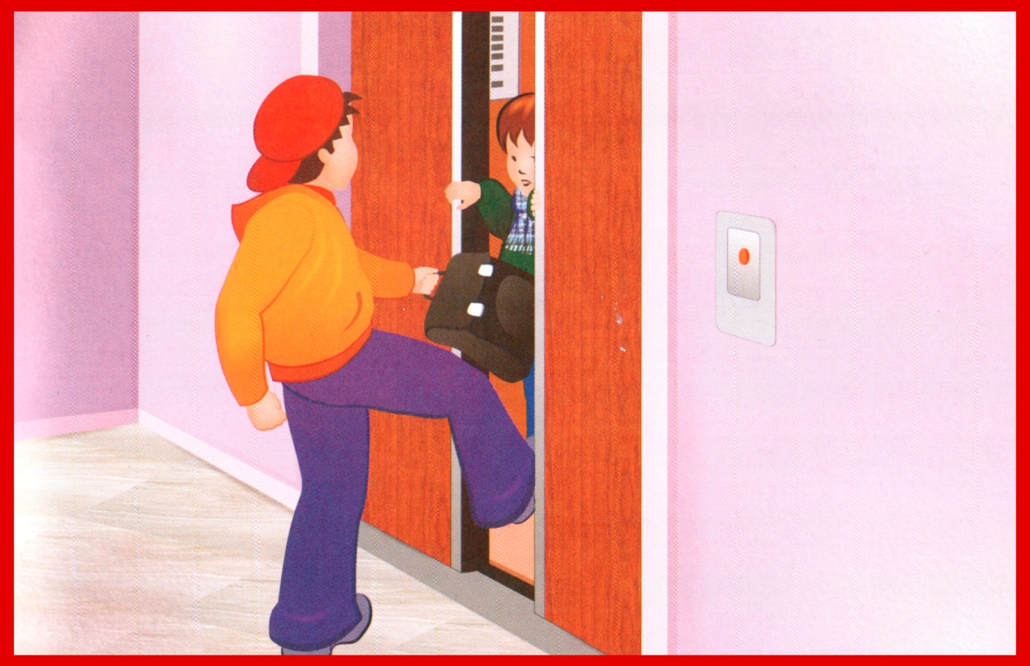 Безопасность в лифте для детей